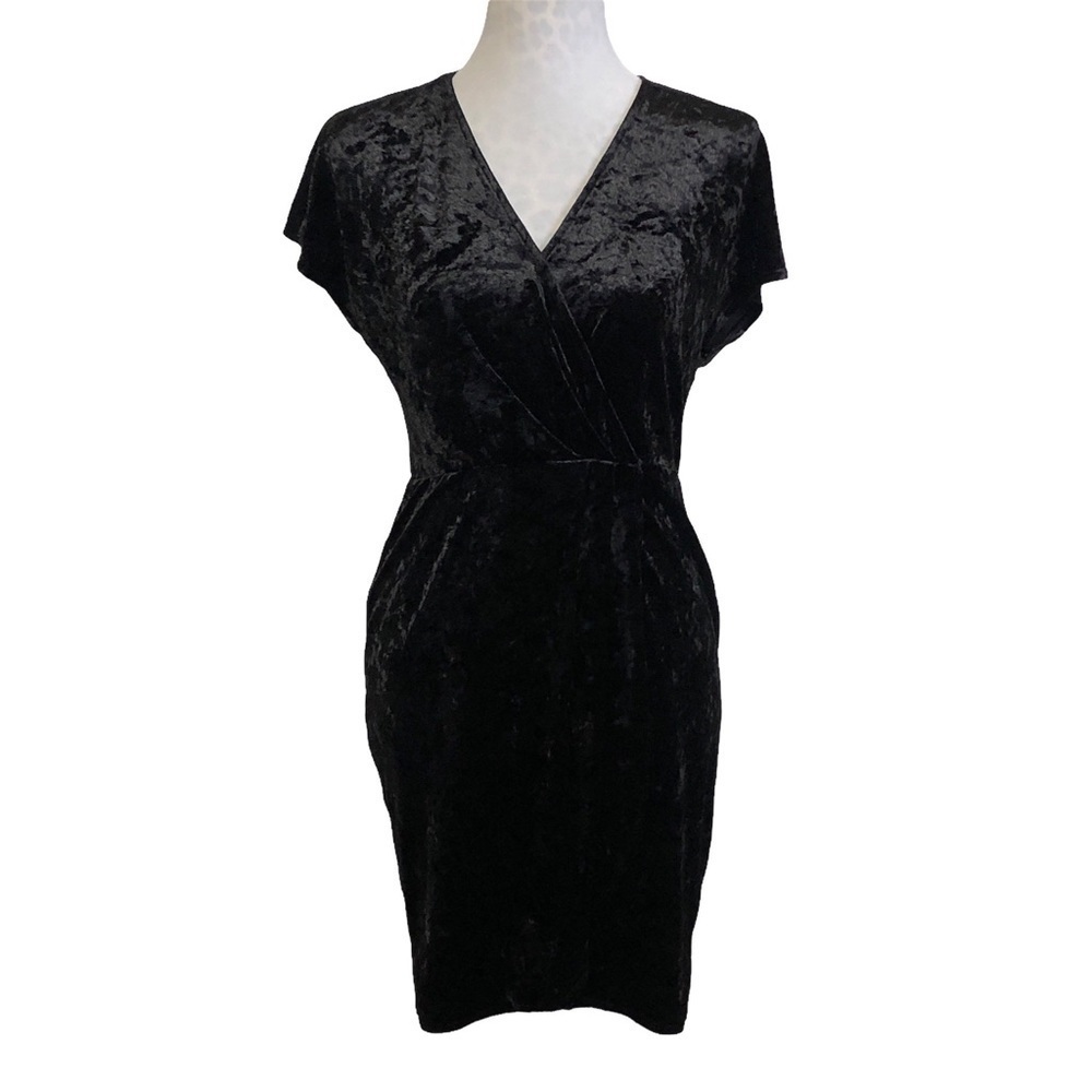 London Times Crushed Velvet Dress